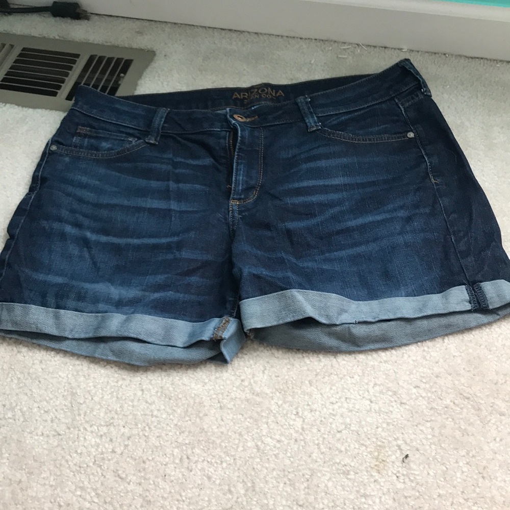 Blue jean shorts